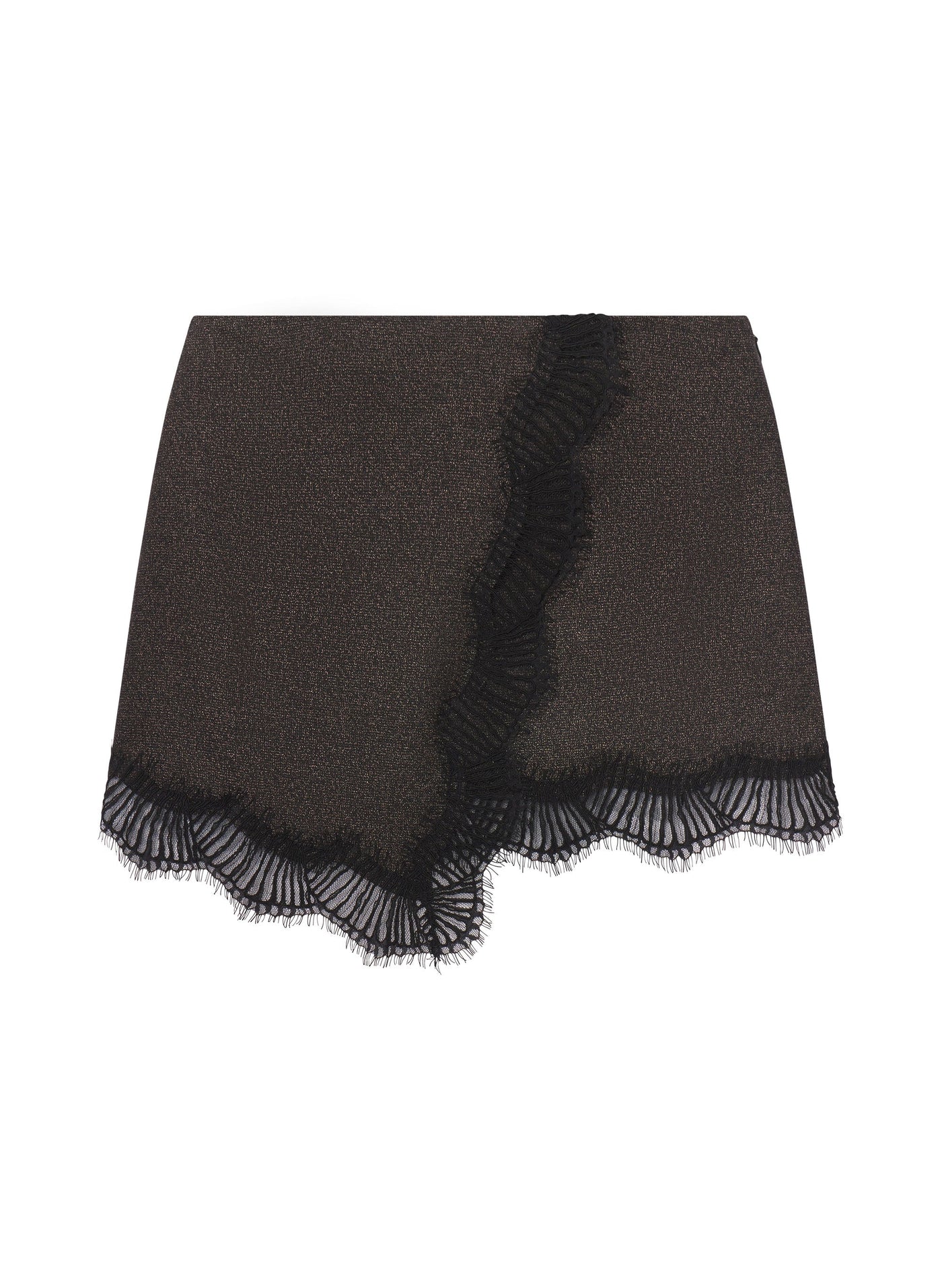 SOPHIA MINI SKIRT IN GANACHE/BLACK