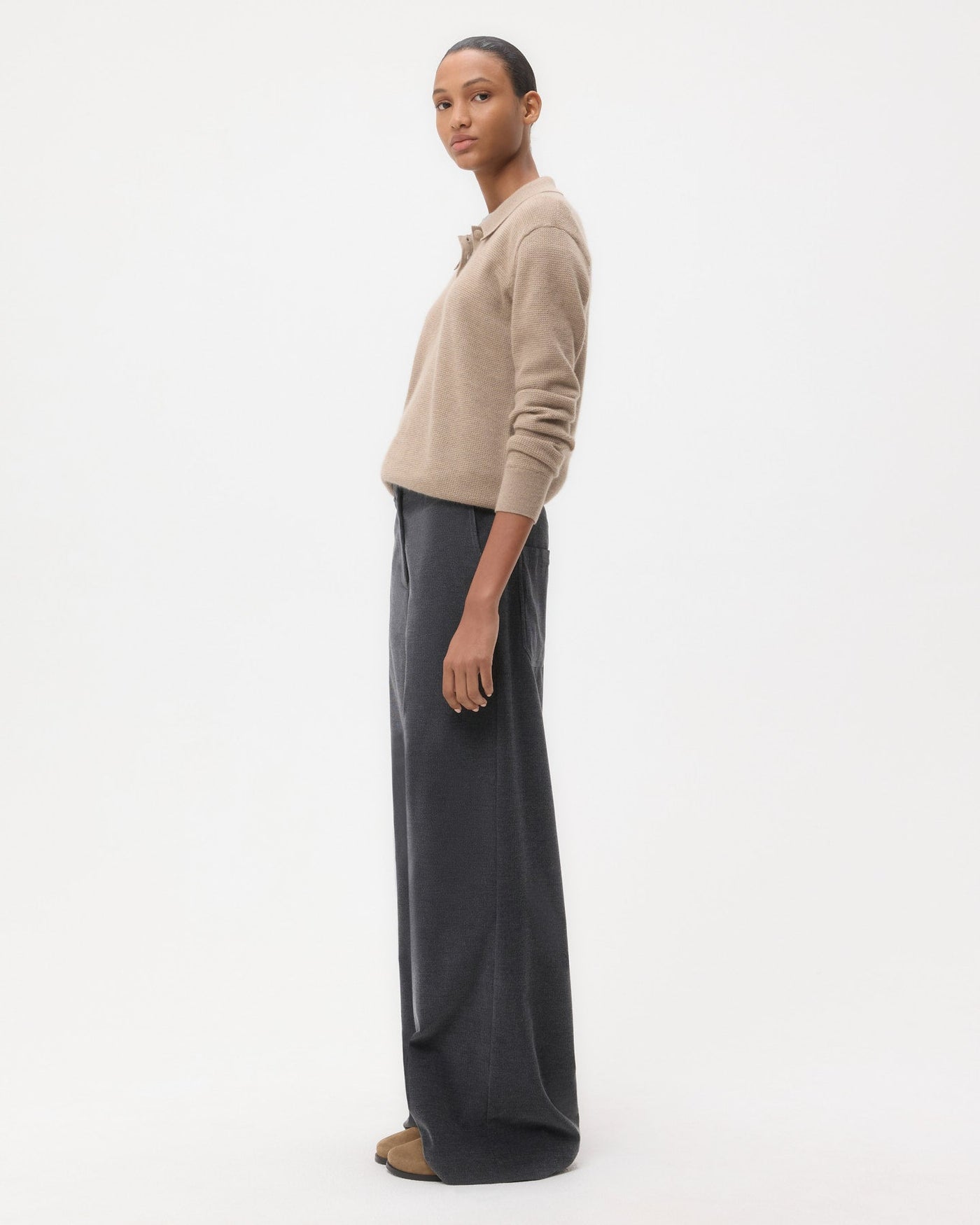 DYLAN PANT IN CHARCOAL HEATHER GREY