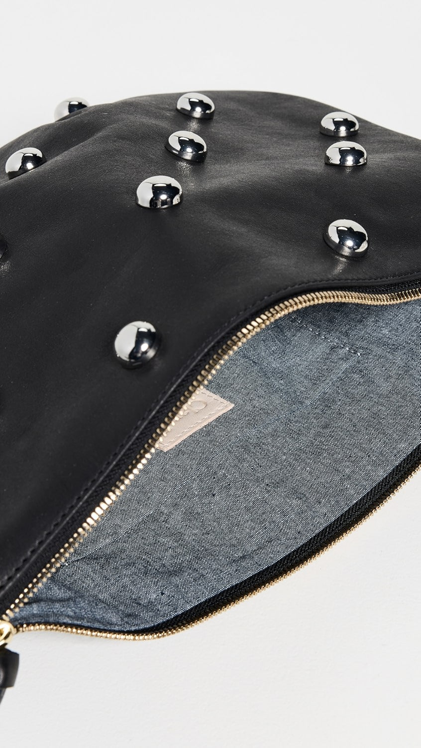 MOYEN MESSENGER W/ STUDS IN BLACK/NATURELLE