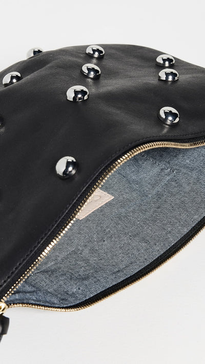 MOYEN MESSENGER W/ STUDS IN BLACK/NATURELLE