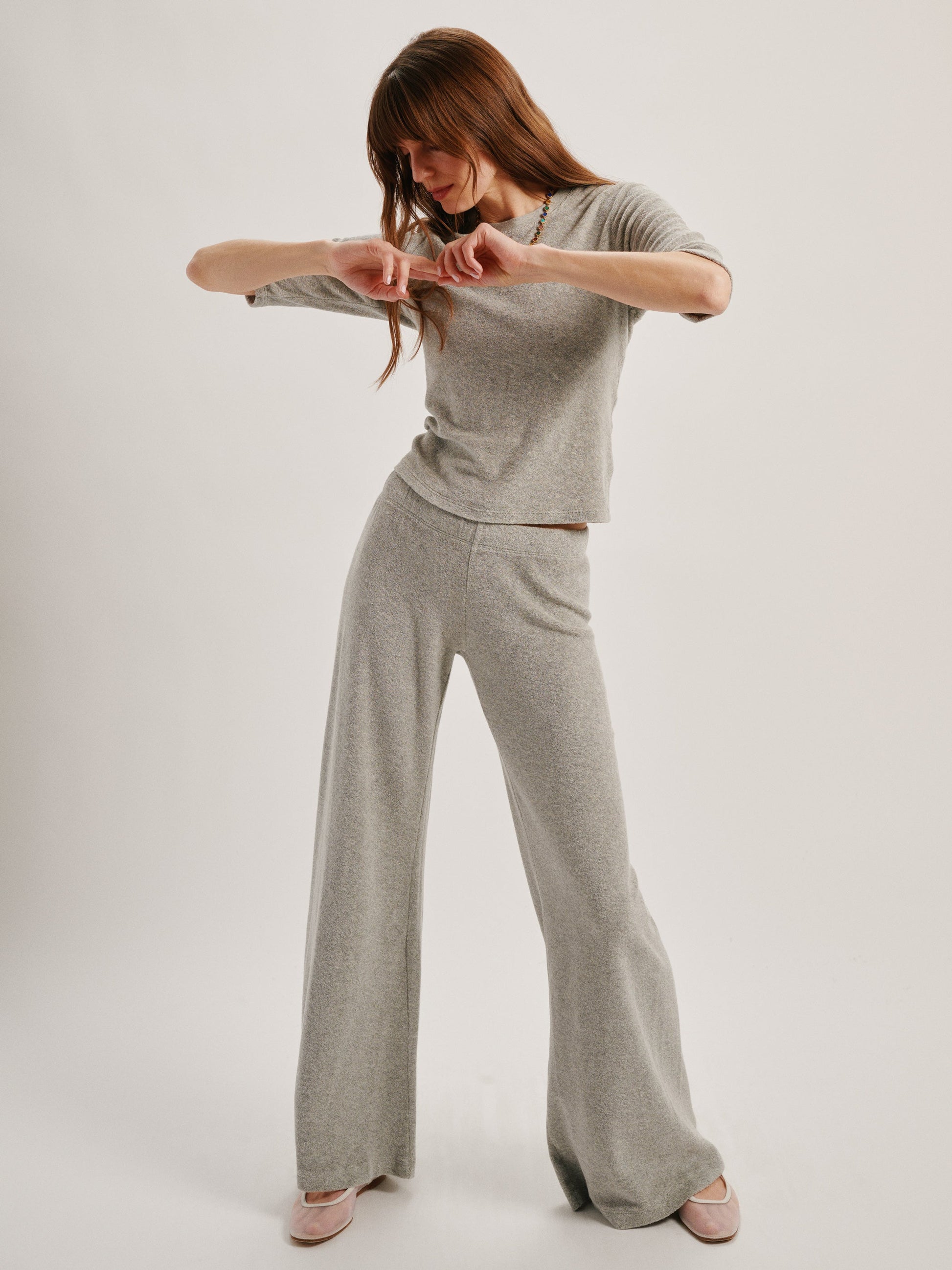 Suzie Kondi LITO LOW RISE FLARE PANTS at Romi Boutique