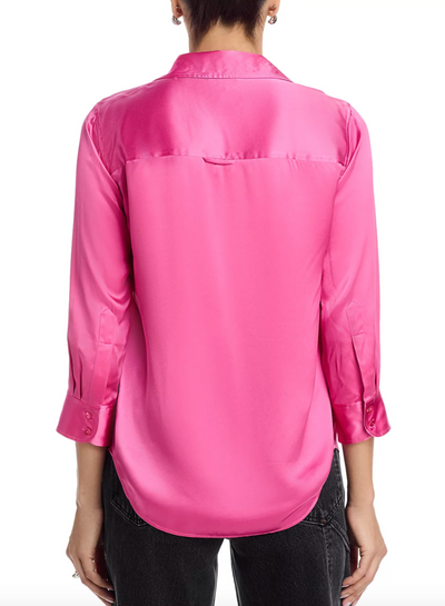 DANI 3/4 SLEEVE BLOUSE IN PINKTOBER