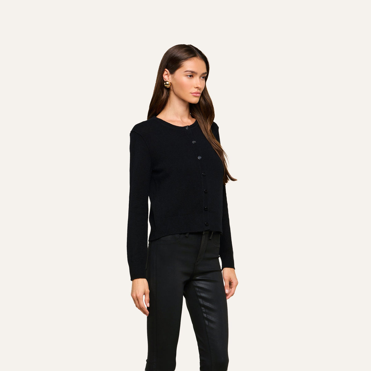 L'Agence Malone Cashmere Cardigan at Romi Boutique