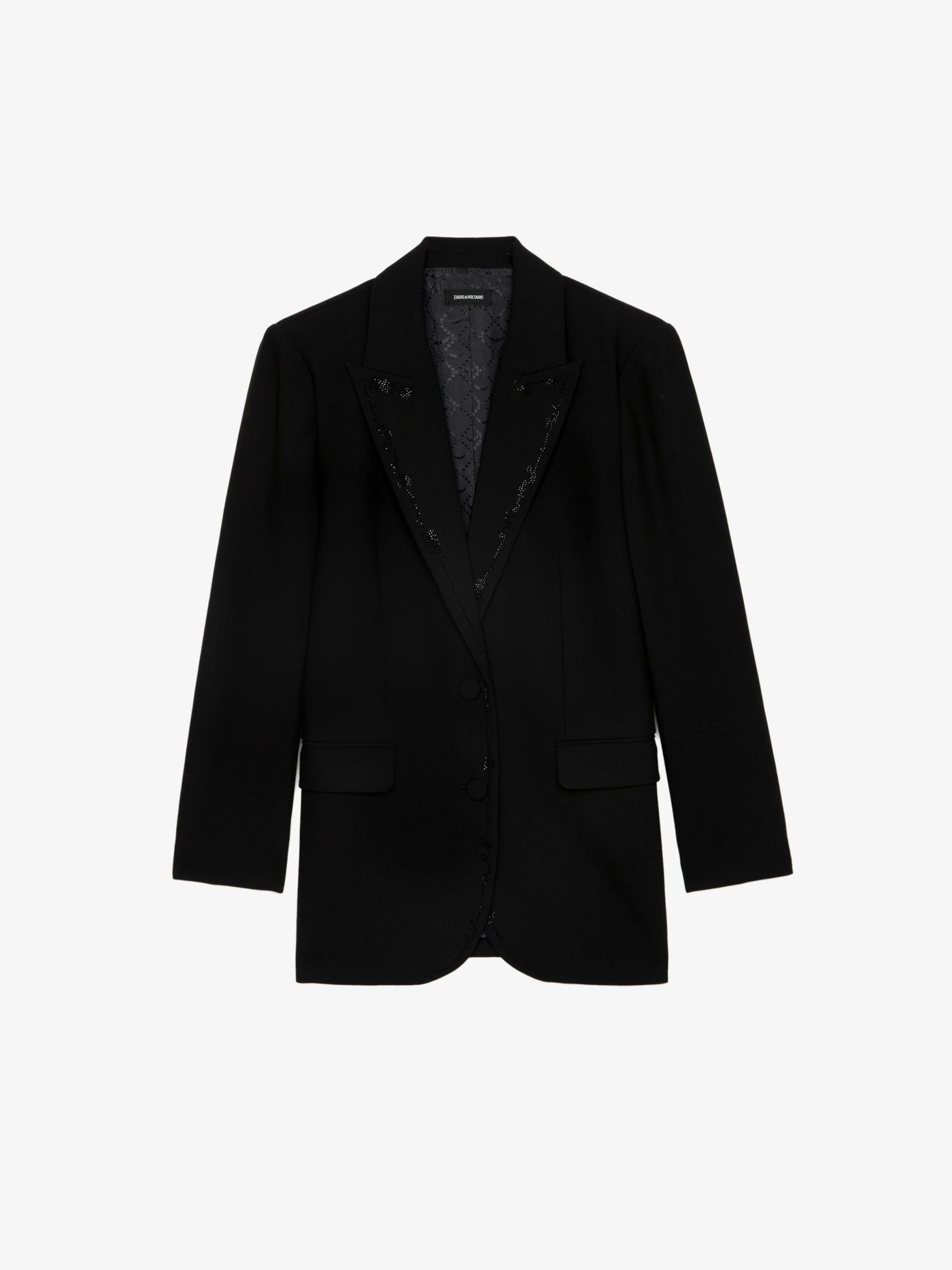 VIVA WOMEN'S RHINESTONE BLAZER IN BLACK