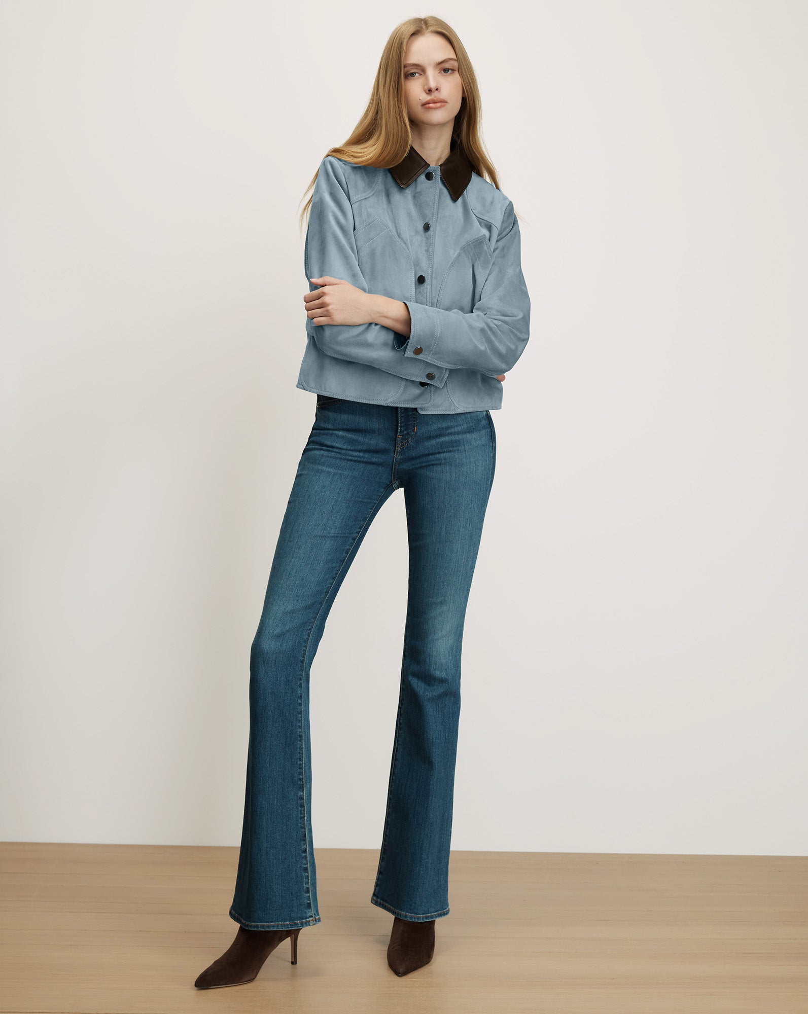 Veronica Beard Walters Suede Jacket at Romi Boutique