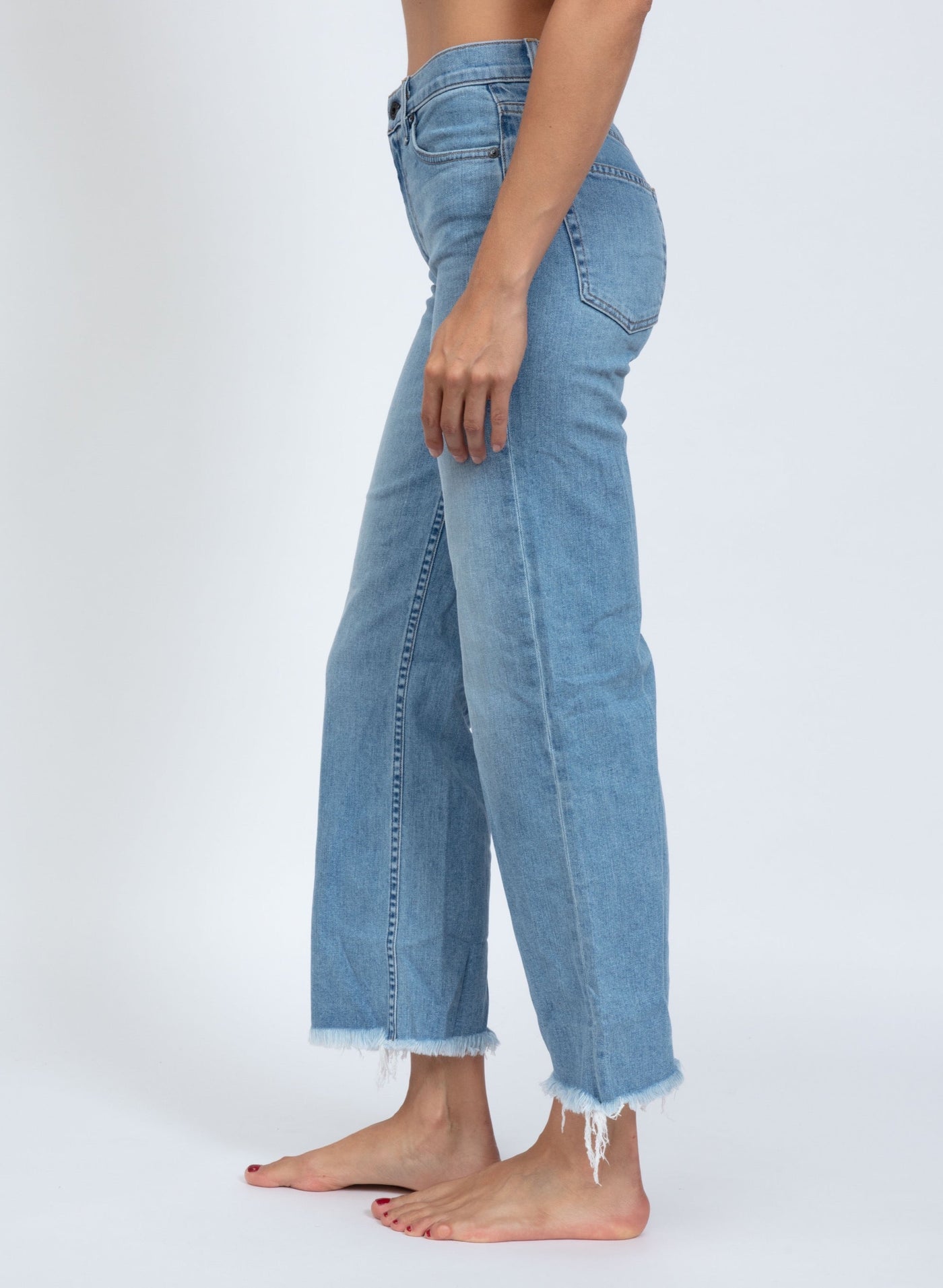 CROP WIDE LEG IN KEEL OVER