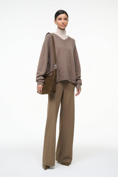 MEL SHOULDER BAG IN TRUFFLE SUEDE