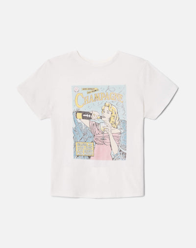 CLASSIC "BUBBLES" TEE IN VINTAGE WHITE - Romi Boutique