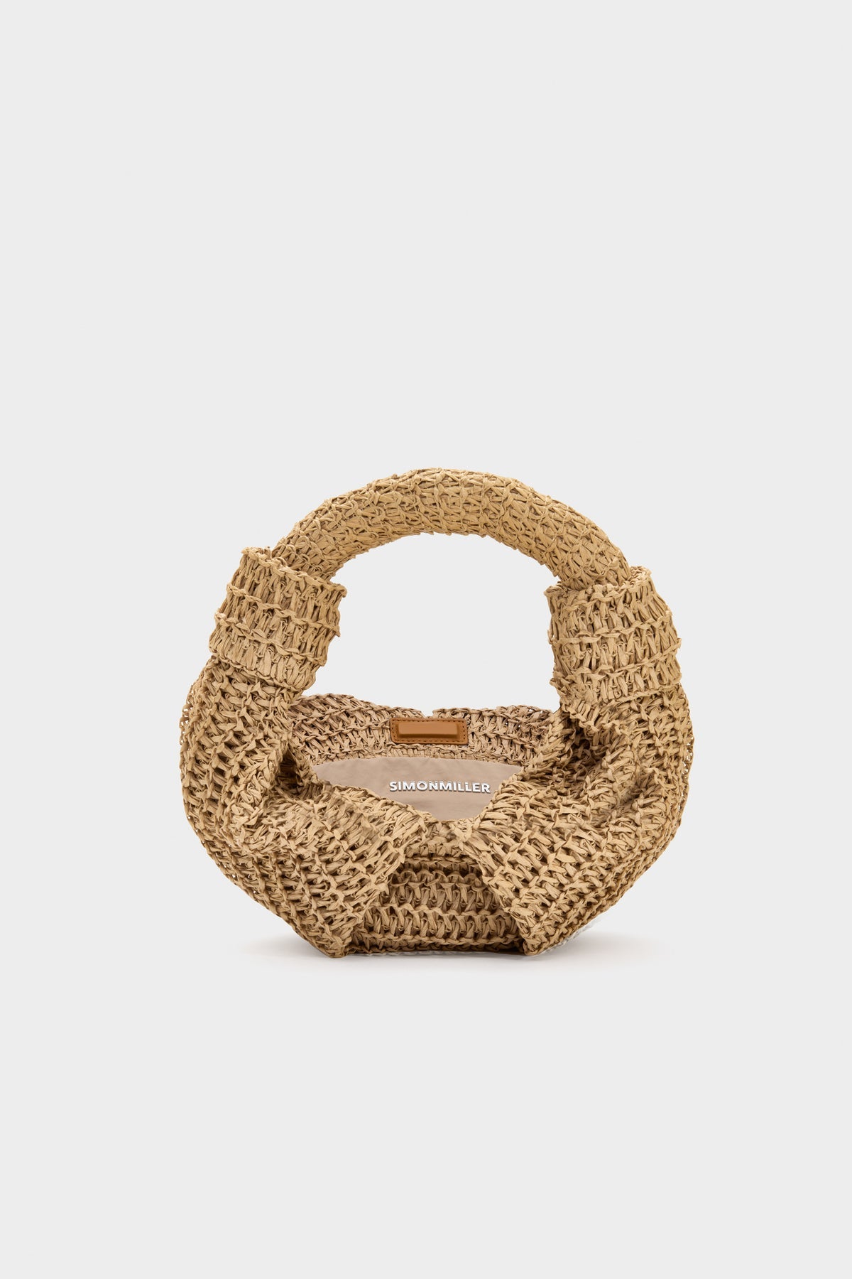 SIMON MILLER RAFFIA LOPSY BAG at Romi Boutique