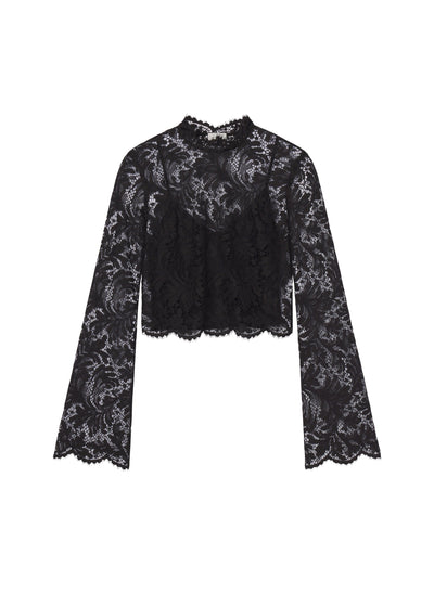 MARGOT LACE TOP IN BLACK