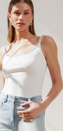 Generation Love IRIS CRYSTAL TANK TOP at Romi Boutique