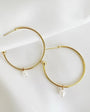 Romi Pearl Island Hoop Earrings at Romi Boutique