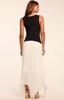 Ramy Brook DAVINIA KNIT COMBO PLEATED MAXI DRESS at Romi Boutique