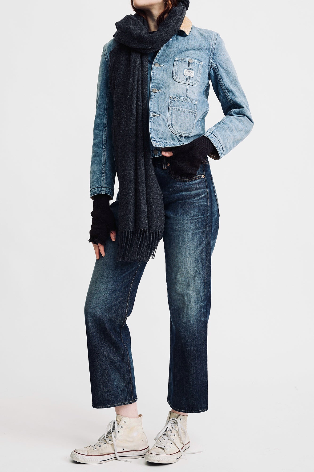 LINDSAY SLIM BOYFRIEND JEAN IN DEWITT BLUE