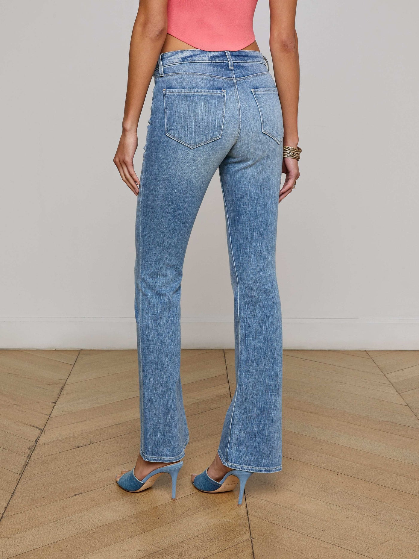 CARA LOW-RISE BOOTCUT JEAN IN IBARRA