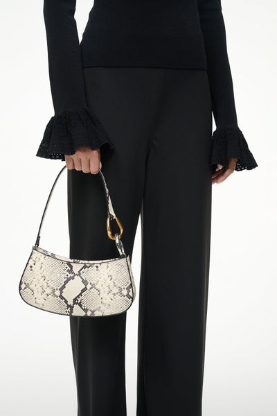 OLLIE BAG IN WHITE SNAKE