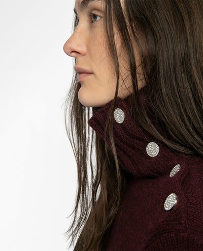 NALMA CASHMERE SWEATER IN BURGUNDY