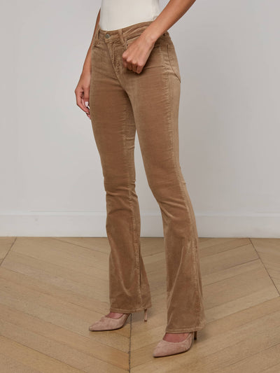 STEVIE VELVET JEAN IN DARK CAPPUCCINO