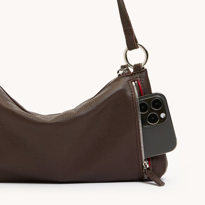 KYLE IN ESPRESSO PEBBLE/SILVER - Romi Boutique