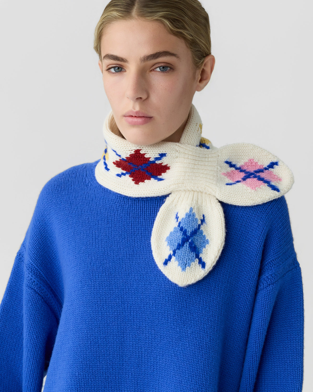 Argyle Bowtie Scarf