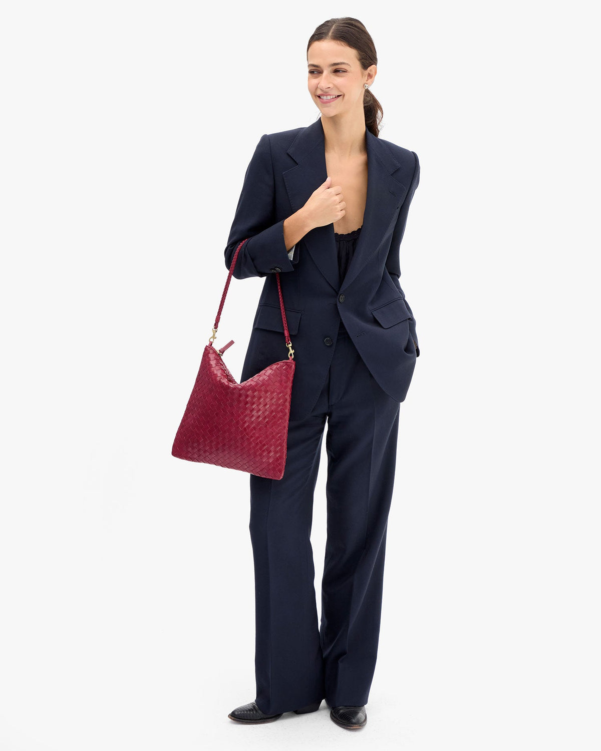 Clare V Foldover Clutch w/ Strap at Romi Boutique