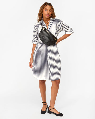 GRANDE FANNY WOVEN ZIG ZAG IN BLACK