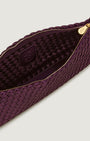 Naghedi GALA CLUTCH SATIN IN CURRANT at Romi Boutique