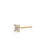 EF Collection Diamond Fleur Stud Earrings at Romi Boutique