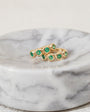 EF Collection Emerald Pillow Huggie Earring at Romi Boutique