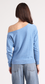 Minnie Rose COTTON CASHMERE OFF THE SHOULDER TOP at Romi Boutique