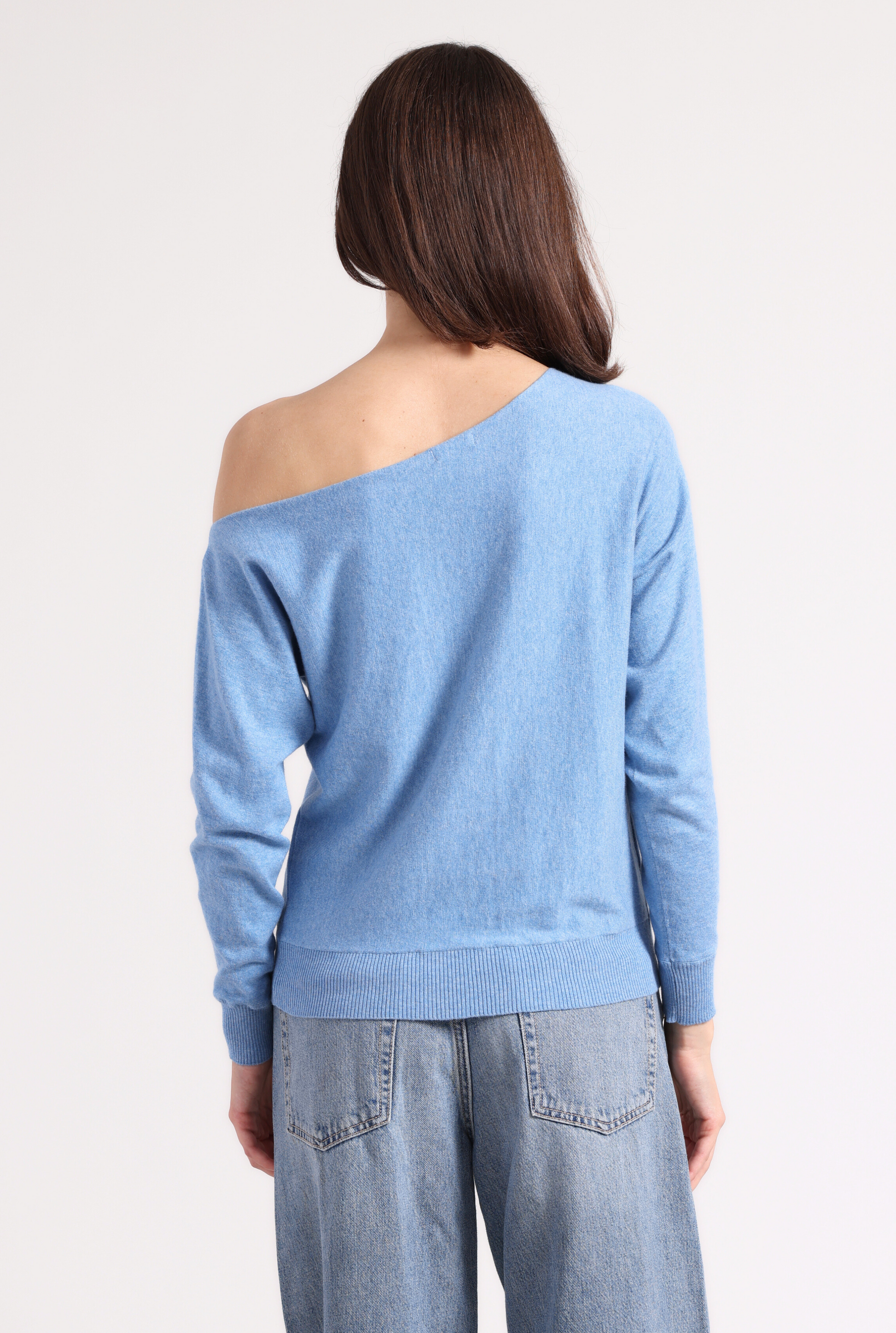 Minnie Rose COTTON CASHMERE OFF THE SHOULDER TOP at Romi Boutique