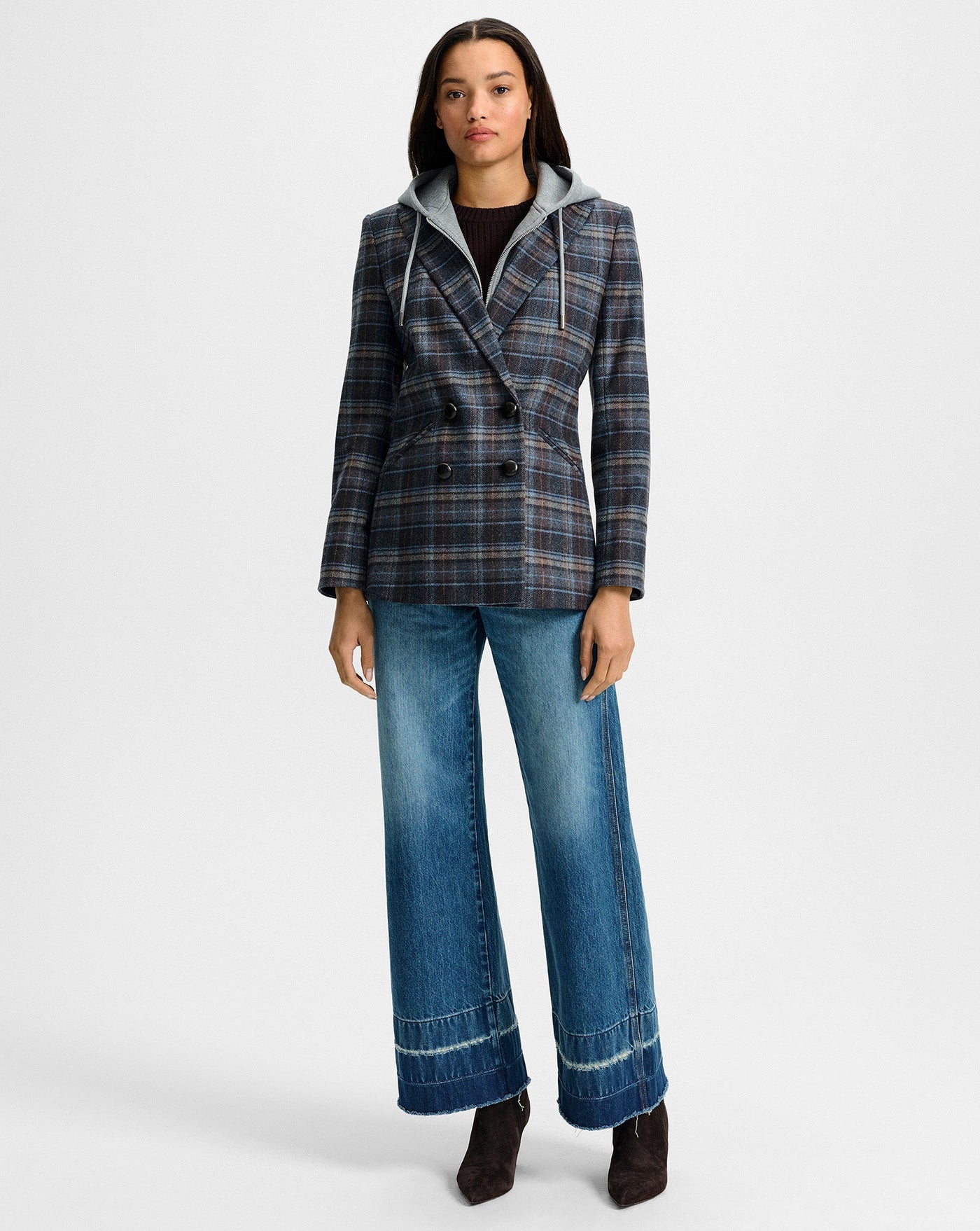 ORIA DICKEY JACKET IN BLUE MULTI