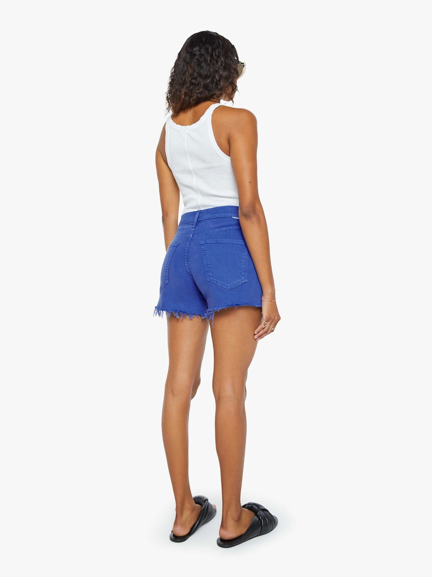 THE SKIPPER SHORT N LONG FRAY IN CATS AND DOGS/VICTORIA BLUE