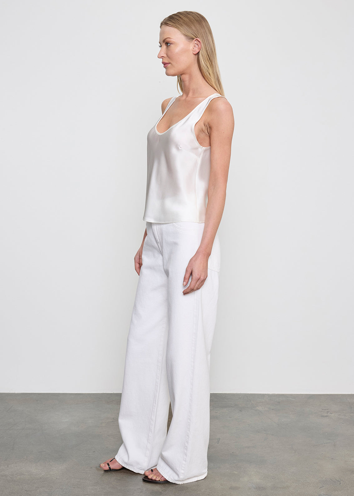 Silk Satin U Tank