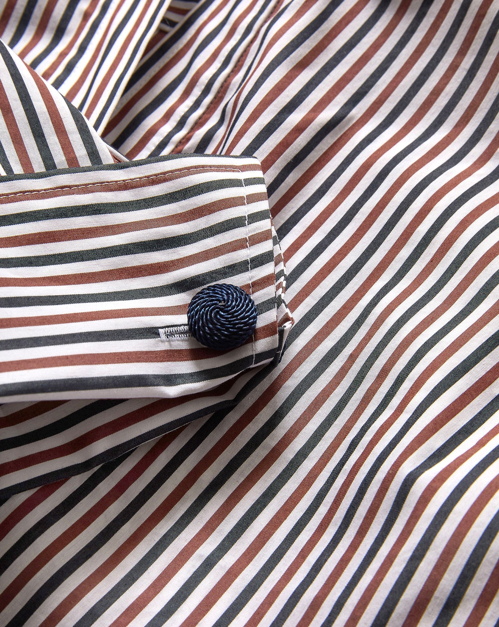 Drayond Striped Cuff Sleeve Shirt