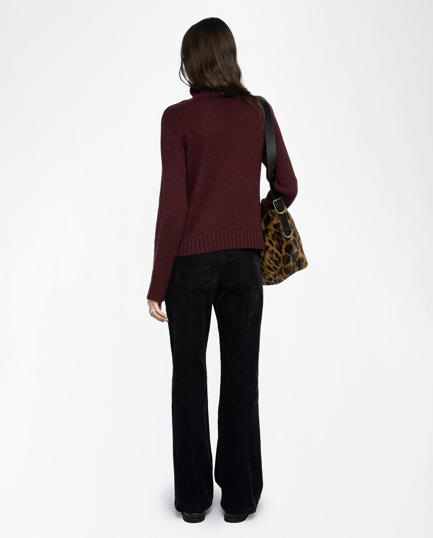 NALMA CASHMERE SWEATER IN BURGUNDY