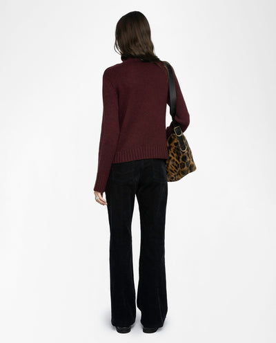 NALMA CASHMERE SWEATER IN BURGUNDY