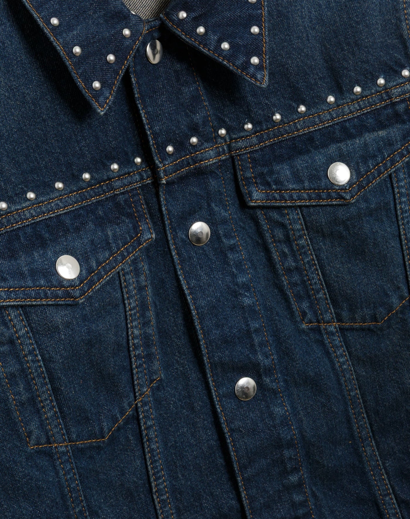 BABY TRUCKER JACKET IN BARELY WORN STUD - Romi Boutique