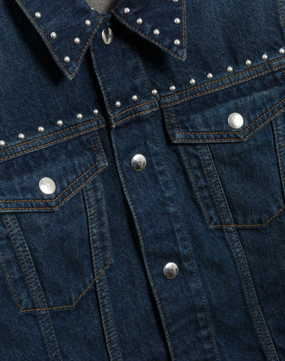 BABY TRUCKER JACKET IN BARELY WORN STUD - Romi Boutique