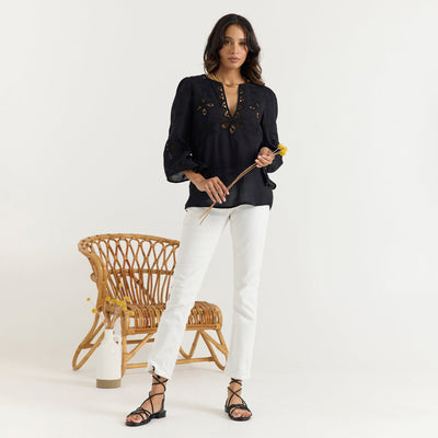 BELLA TOP IN BLACK
