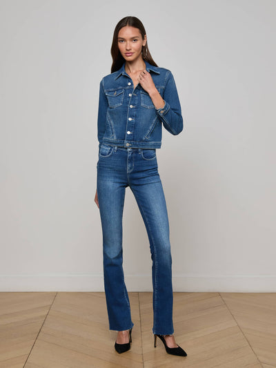 MAVEN DENIM JACKET IN GAGE