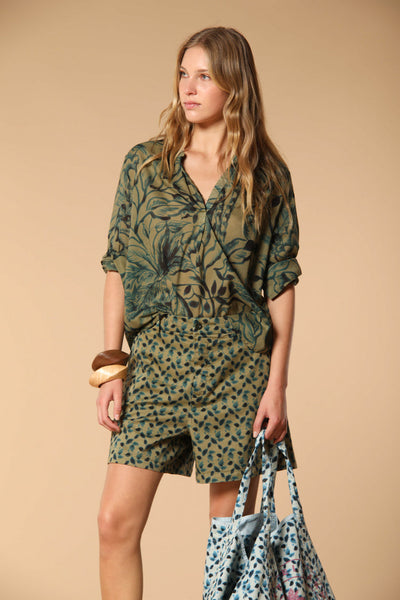 ADELE SHIRT IN FLORAL PRINT GREEN