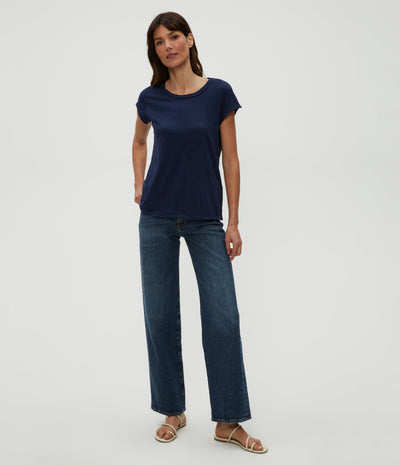 TRUDY SUPIMA TEE IN NOCTURNAL