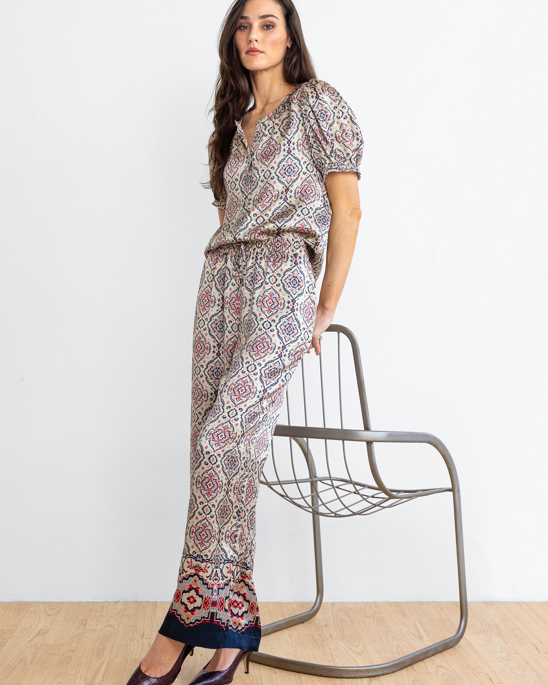 Go Silk Go Poetess Blouse at Romi Boutique