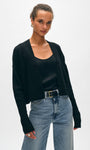 White & Warren CASHMERE FEATHERWEIGHT OPEN CARDIGAN at Romi Boutique
