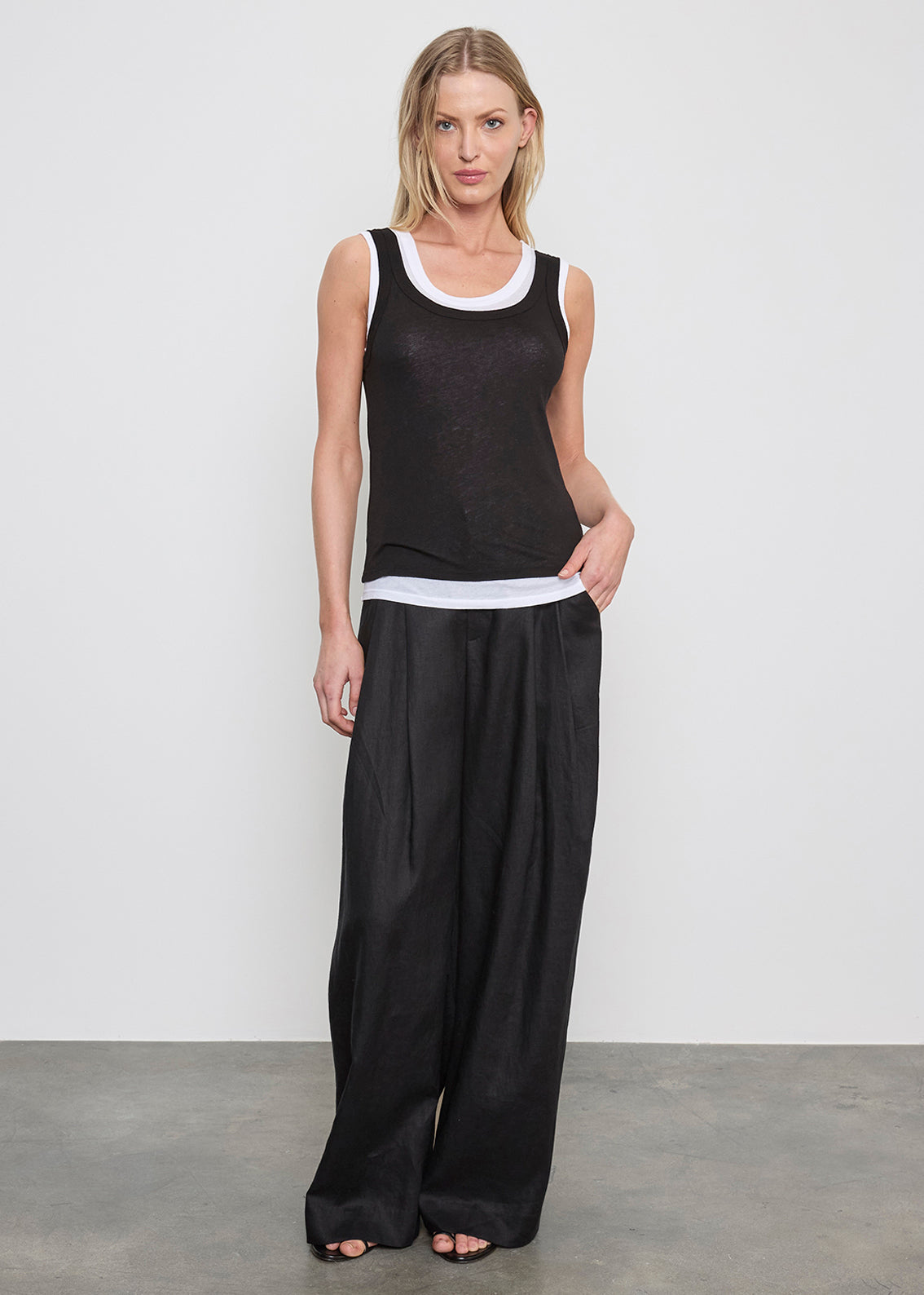 Tissue Jersey Layered Tank