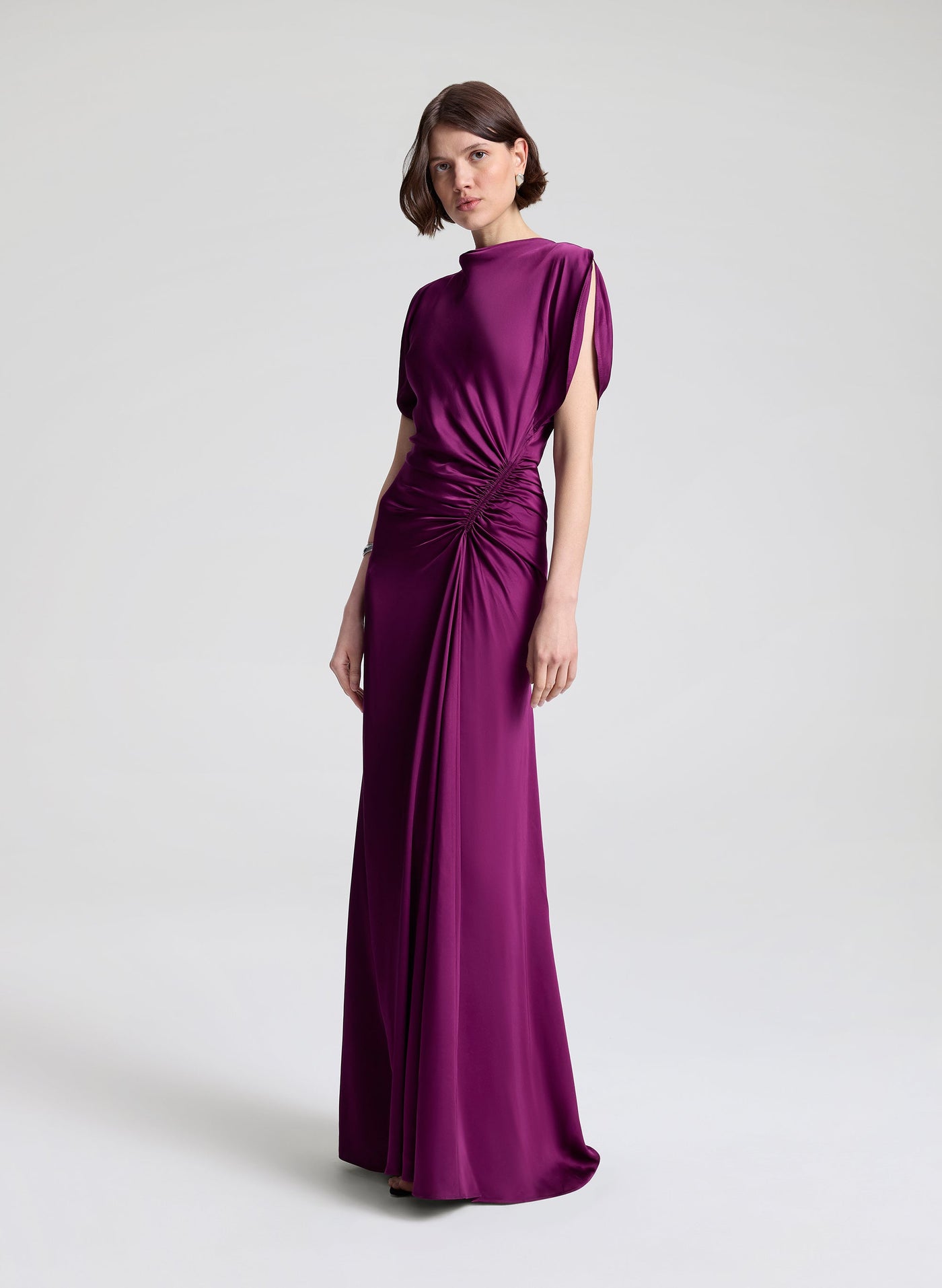 NADIA SATIN GOWN IN JEWEL