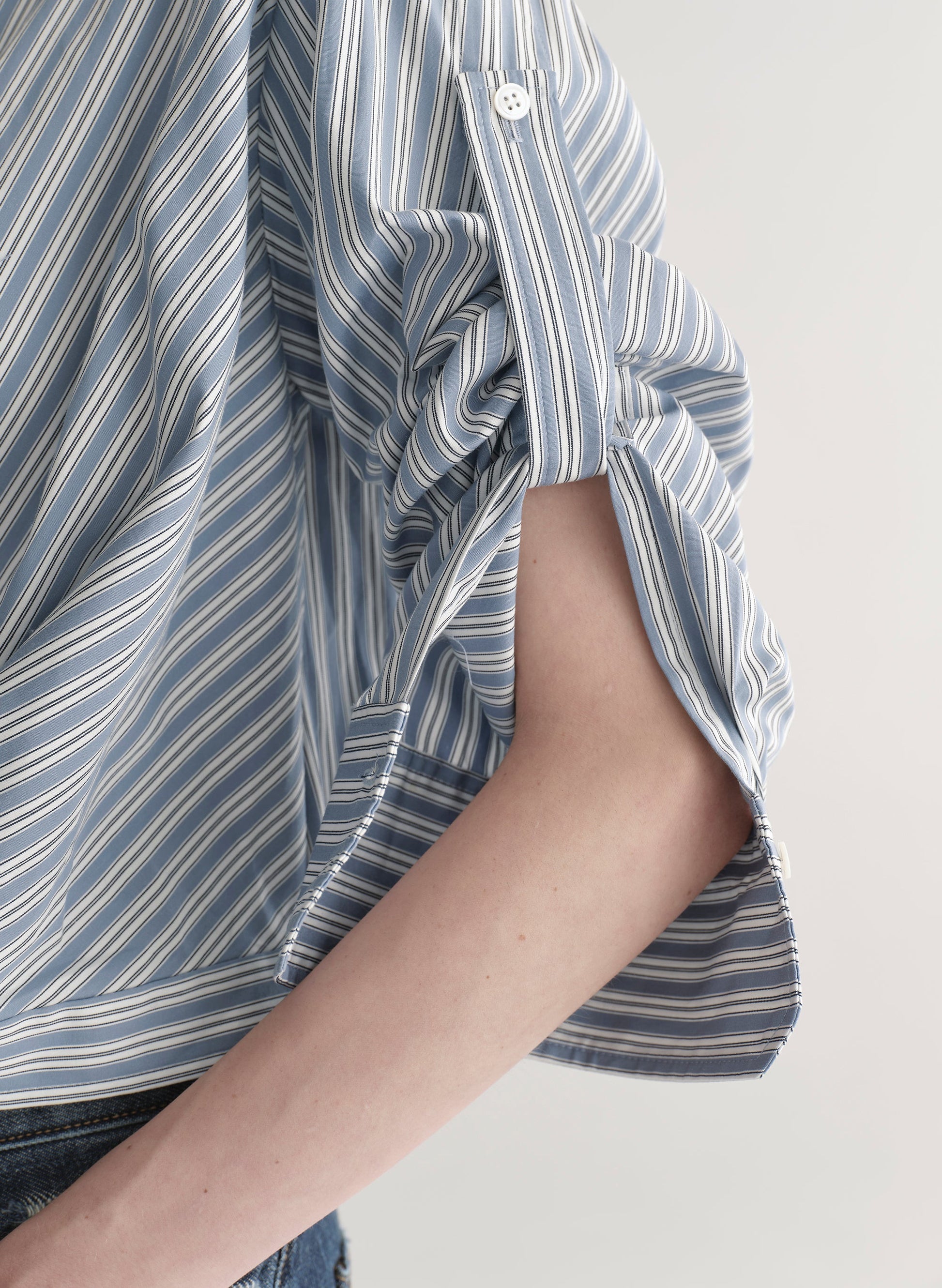 A.L.C Leo Striped Cotton Shirt at Romi Boutique