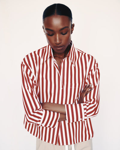 J.D. SHIRT IN RED/WHITE