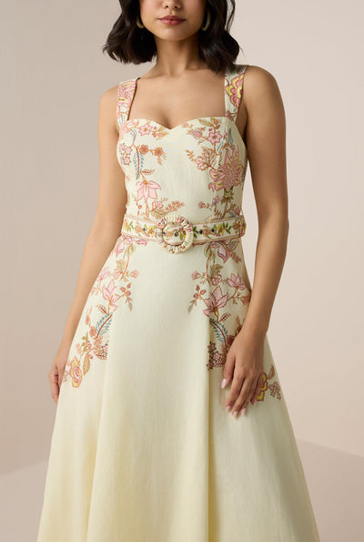 RIAH BUCKLE LONG DRESS